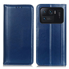 Leather Case Stands Flip Cover M05L Holder for Xiaomi Mi 11 Ultra 5G Blue