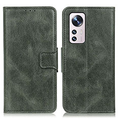 Leather Case Stands Flip Cover M06L Holder for Xiaomi Mi 12 5G Green