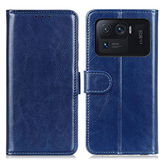 Leather Case Stands Flip Cover M07L Holder for Xiaomi Mi 11 Ultra 5G Blue