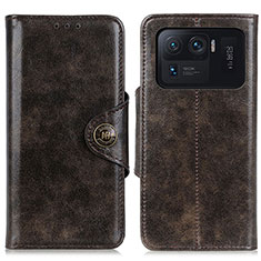 Leather Case Stands Flip Cover M12L Holder for Xiaomi Mi 11 Ultra 5G Bronze