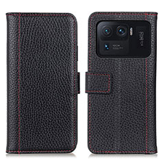Leather Case Stands Flip Cover M14L Holder for Xiaomi Mi 11 Ultra 5G Black