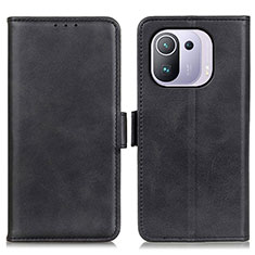 Leather Case Stands Flip Cover M15L Holder for Xiaomi Mi 11 Pro 5G Black