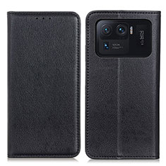 Leather Case Stands Flip Cover N01P Holder for Xiaomi Mi 11 Ultra 5G Black