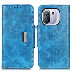 Leather Case Stands Flip Cover N04P Holder for Xiaomi Mi 11 Pro 5G Sky Blue