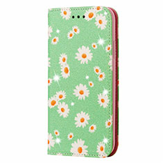 Leather Case Stands Flip Cover N05 Holder for Samsung Galaxy Note 20 Ultra 5G Matcha Green