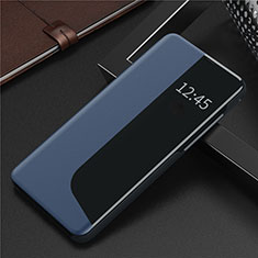 Leather Case Stands Flip Cover N09 Holder for Huawei P40 Blue