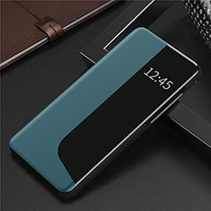 Leather Case Stands Flip Cover N09 Holder for Huawei P40 Cyan