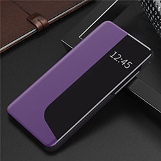 Leather Case Stands Flip Cover N09 Holder for Huawei P40 Pro Purple