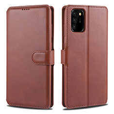 Leather Case Stands Flip Cover N12 Holder for Samsung Galaxy Note 20 Ultra 5G Brown
