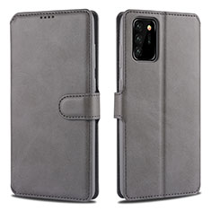 Leather Case Stands Flip Cover N12 Holder for Samsung Galaxy Note 20 Ultra 5G Gray