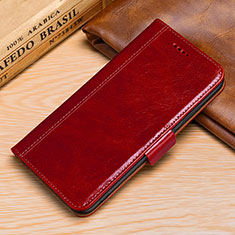 Leather Case Stands Flip Cover P01 Holder for Huawei P30 Lite Red