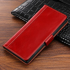 Leather Case Stands Flip Cover P01 Holder for Samsung Galaxy Note 10 Red