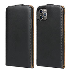 Leather Case Stands Flip Cover S01 for Apple iPhone 11 Pro Black