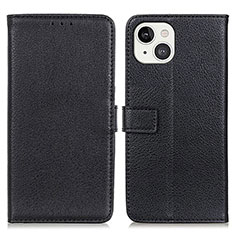 Leather Case Stands Flip Cover T01 Holder for Apple iPhone 13 Black