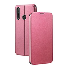 Leather Case Stands Flip Cover T01 Holder for Huawei Honor 20E Pink