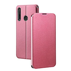 Leather Case Stands Flip Cover T01 Holder for Huawei Honor 20i Pink