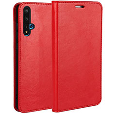 Leather Case Stands Flip Cover T01 Holder for Huawei Honor 20S Red