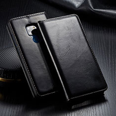 Leather Case Stands Flip Cover T01 Holder for Huawei Mate 20 Black