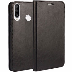 Leather Case Stands Flip Cover T01 Holder for Huawei Nova 4e Black