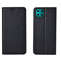 Leather Case Stands Flip Cover T01 Holder for Huawei Nova 6 SE Black