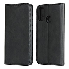 Leather Case Stands Flip Cover T01 Holder for Huawei P Smart (2020) Black
