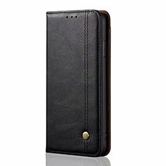 Leather Case Stands Flip Cover T01 Holder for Oppo A72 Black