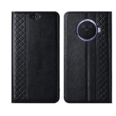 Leather Case Stands Flip Cover T01 Holder for Oppo Ace2 Black