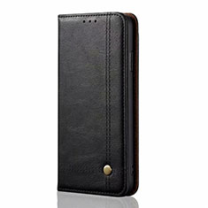 Leather Case Stands Flip Cover T01 Holder for Oppo Find X2 Black