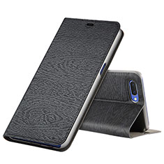 Leather Case Stands Flip Cover T01 Holder for Oppo R15X Black