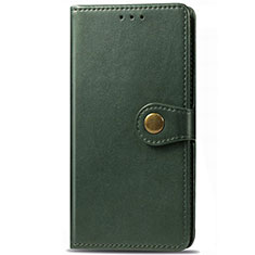 Leather Case Stands Flip Cover T01 Holder for Samsung Galaxy S20 5G Green