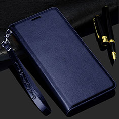 Leather Case Stands Flip Cover T01 Holder for Samsung Galaxy S20 Plus 5G Blue