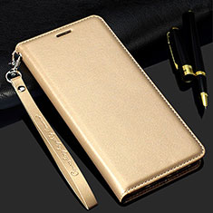 Leather Case Stands Flip Cover T01 Holder for Samsung Galaxy S20 Plus Gold