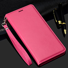 Leather Case Stands Flip Cover T01 Holder for Samsung Galaxy S20 Plus Red
