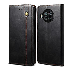 Leather Case Stands Flip Cover T01 Holder for Xiaomi Mi 10i 5G Black