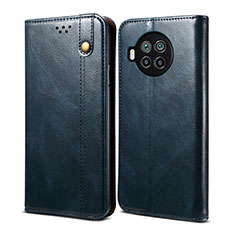 Leather Case Stands Flip Cover T01 Holder for Xiaomi Mi 10i 5G Blue