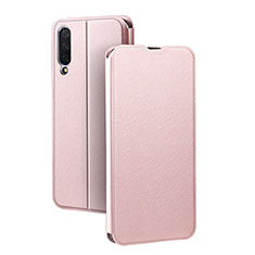 Leather Case Stands Flip Cover T01 Holder for Xiaomi Mi A3 Rose Gold