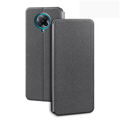 Leather Case Stands Flip Cover T01 Holder for Xiaomi Redmi K30 Pro 5G Gray