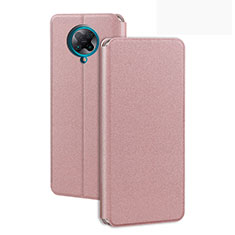 Leather Case Stands Flip Cover T01 Holder for Xiaomi Redmi K30 Pro 5G Rose Gold