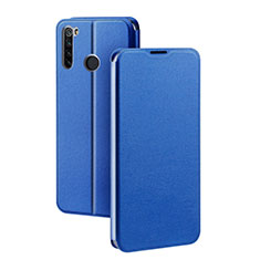 Leather Case Stands Flip Cover T01 Holder for Xiaomi Redmi Note 8 Blue