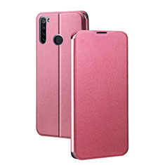 Leather Case Stands Flip Cover T01 Holder for Xiaomi Redmi Note 8 Pink