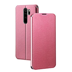 Leather Case Stands Flip Cover T01 Holder for Xiaomi Redmi Note 8 Pro Pink