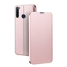 Leather Case Stands Flip Cover T01 Holder for Xiaomi Redmi Note 8 Rose Gold