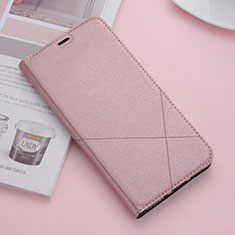 Leather Case Stands Flip Cover T02 Holder for Apple iPhone 11 Pro Rose Gold