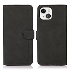 Leather Case Stands Flip Cover T02 Holder for Apple iPhone 13 Black