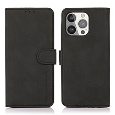 Leather Case Stands Flip Cover T02 Holder for Apple iPhone 13 Pro Max Black