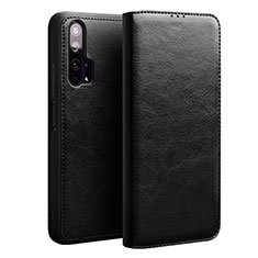 Leather Case Stands Flip Cover T02 Holder for Huawei Honor 20 Pro Black