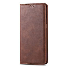 Leather Case Stands Flip Cover T02 Holder for Huawei Honor 20i Brown