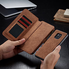 Leather Case Stands Flip Cover T02 Holder for Huawei Mate 20 Pro Brown