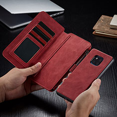 Leather Case Stands Flip Cover T02 Holder for Huawei Mate 20 Pro Red