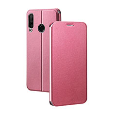 Leather Case Stands Flip Cover T02 Holder for Huawei Nova 4e Pink